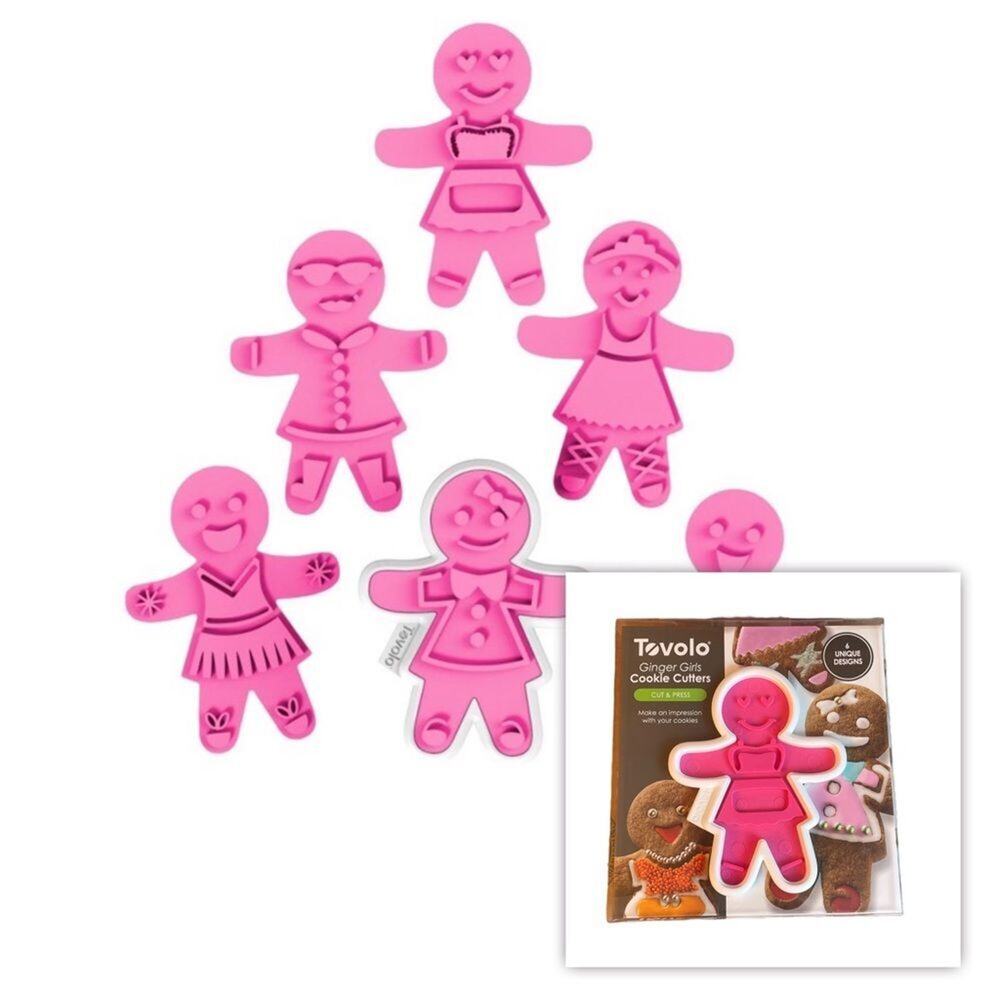 Tovolo Ginger Girl Cookie Cutter and 6 Stamps